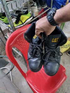 Authentic  CAT Steel Toe Work Boots heal is m