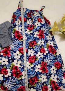 Very Cute Floral Print Midi With Penty