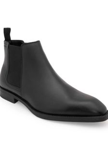 Men's Black Leather Chelsea Boots