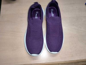 Campus Purple Slip-On Knit Shoes
