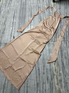 A- line backless dress