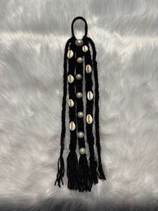 5 different Red Braided Hair Accessory with Beads