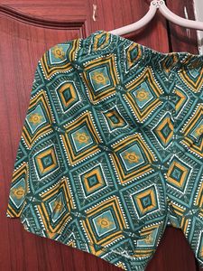 Boho Geometric Print Shorts