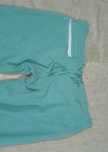 Elegant Sea Green &amp; White unique design dress