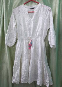 White Eyelet Dress