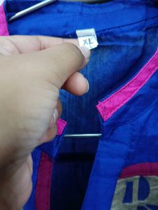 Blue Printed Kurta