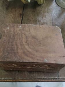 vintage Carved Wooden Decorative Box