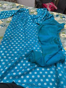 Blue Kurta Set with Pants