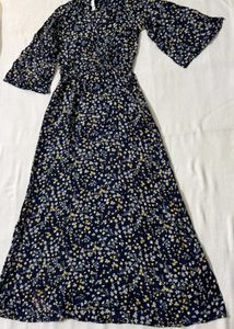Maxi Navy Floral Dress