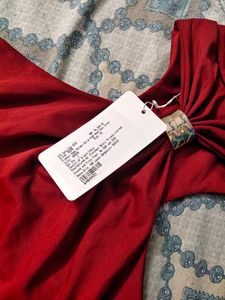 Elegant Red Halter Neck Maxi Dress