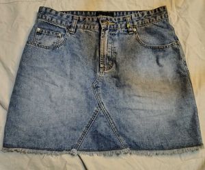 Blue Denim Mini Skirt