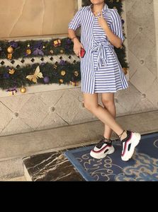Vero Moda Striped Shirt Dress with Tie