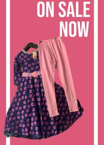 Girls Gown With Lagging