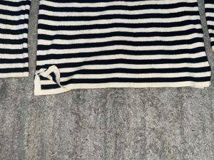 Unisex Burberry Striped Wool Long-Sleeve Sweater