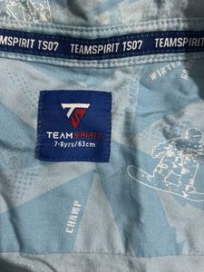 Blue Ice Boarding Print Shirt