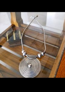 Oxidised Silver Necklace