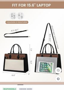 Stylish Colorblock Tote Bag