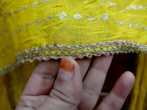 Yellow Embroidery Dupatta