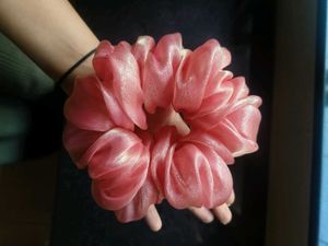 XXXL Sparkly Pink Scrunchie