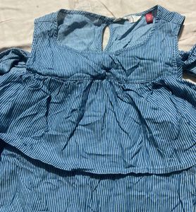 Cute Blue Striped Dress