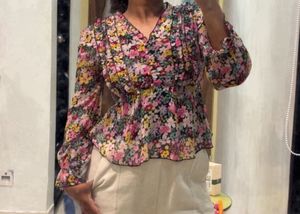floral casual wear top