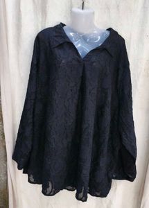 Elegant Black Lace shirt