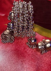 Designer Silver Tone Bangles