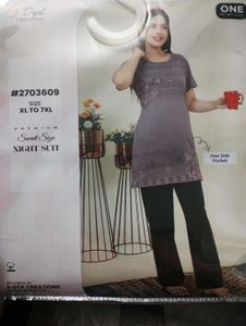 Comfortable Purple Nightsuit Set