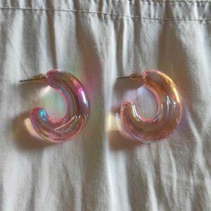 Chic Transparent Hoop Earrings