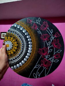Hand-painted Mandala Wall Art