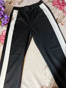 H&amp;M Black &amp; White Track Pants
