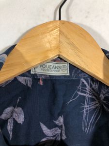 Navy Blue Printed Shirt (Men’s)