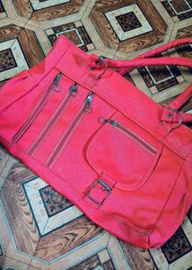 Bright Red Tote Bag