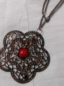 Bohemian Style Teardrop Pendant Necklace