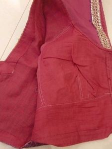 Pink Embroidered Blouse Piece