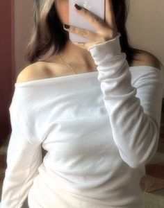 White Off-Shoulder Top