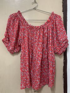 Charming Floral Off-Shoulder Top