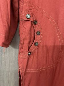 Red Cotton Kurta for small &amp; medium