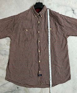 Vintage 🔥Men's Plaid Short Sleeve Shirt