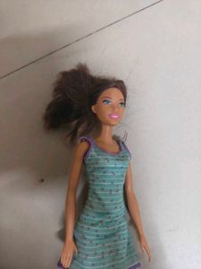 Doll with Striped Dress