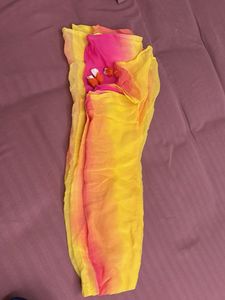 Vibrant Yellow & Pink Ombre Dupatta