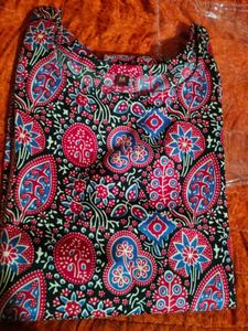 Vibrant Dress Material with Ethnic Print