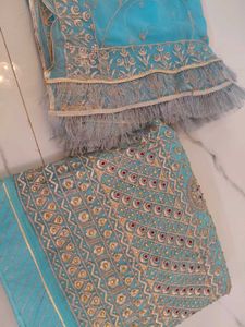 rajasthani rajputi poshak blue colour