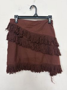 Crocheted Lace Trim Cami Top and Skirt set