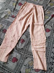 New pink  Cotton trouser