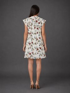 Floral Print Sheer Dress