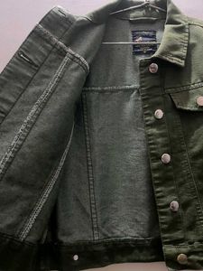 Olive Green Denim Jacket