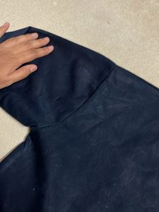 Navy Blue Pullover Sweatshirt