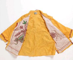 Yellow Embroidered Kurta for Boys