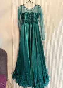 Green Sleak Gown